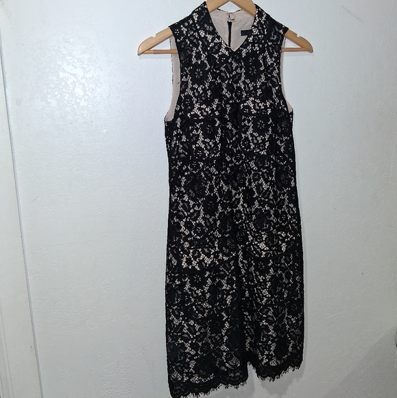 J.CREW Black Lace Dress W/ Pockets - Picture 5 of 9